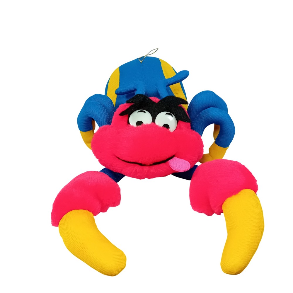 RARE 1980s Vintage Wacky Bug Red‎ Lobster Crab Plushie Stuffed Animal Kidcore